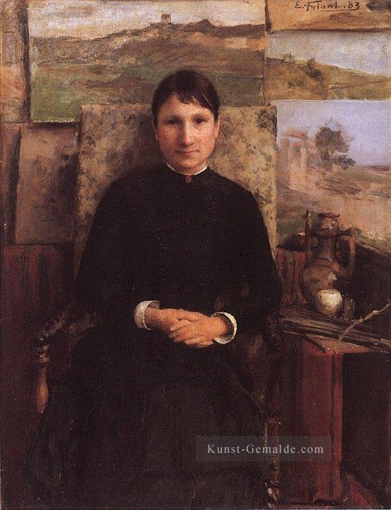 Porträt de Mme Petitjean Realismus Emile Friant Ölgemälde